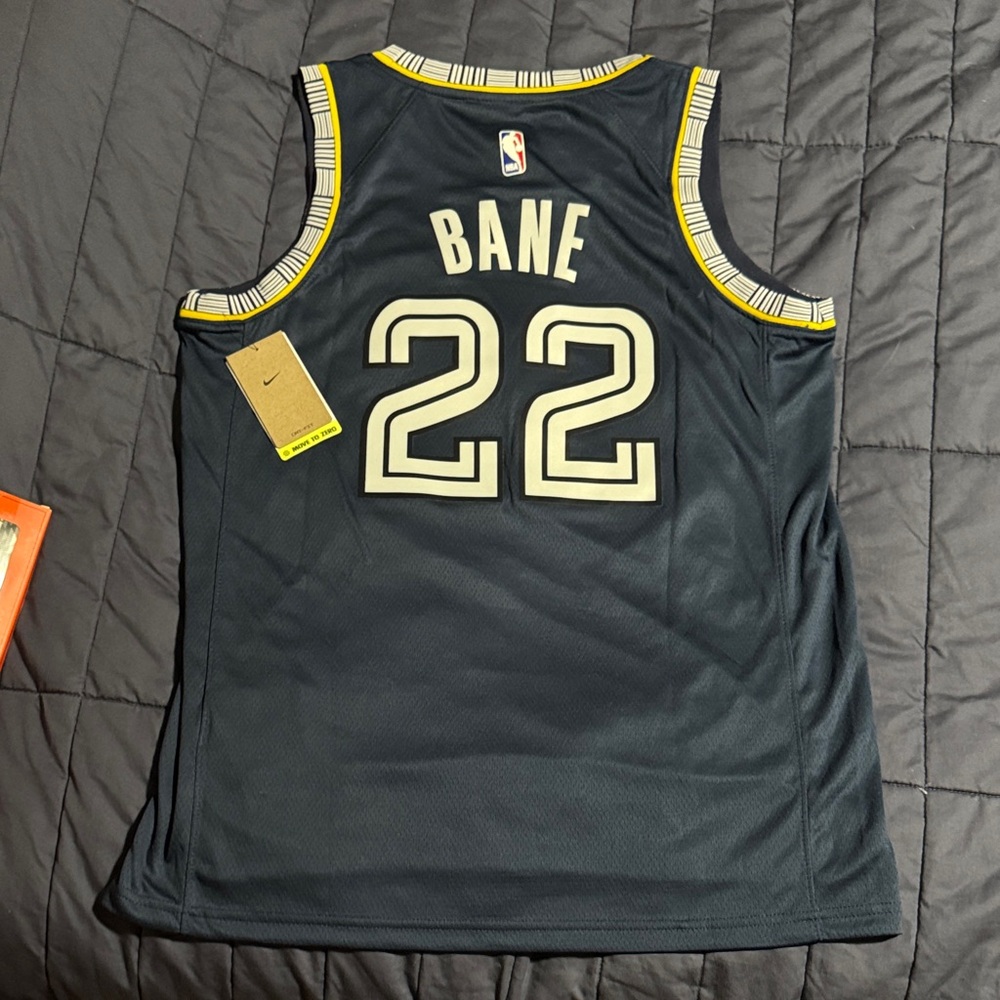 Nike Black and Yellow Bane 22 Jersey